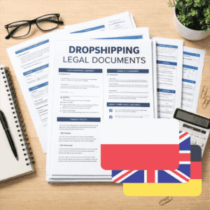 Dokumenty Dropshipping - Pakiet Pełny | 18 Szablonów (Polski + Angielski + Niemiecki)